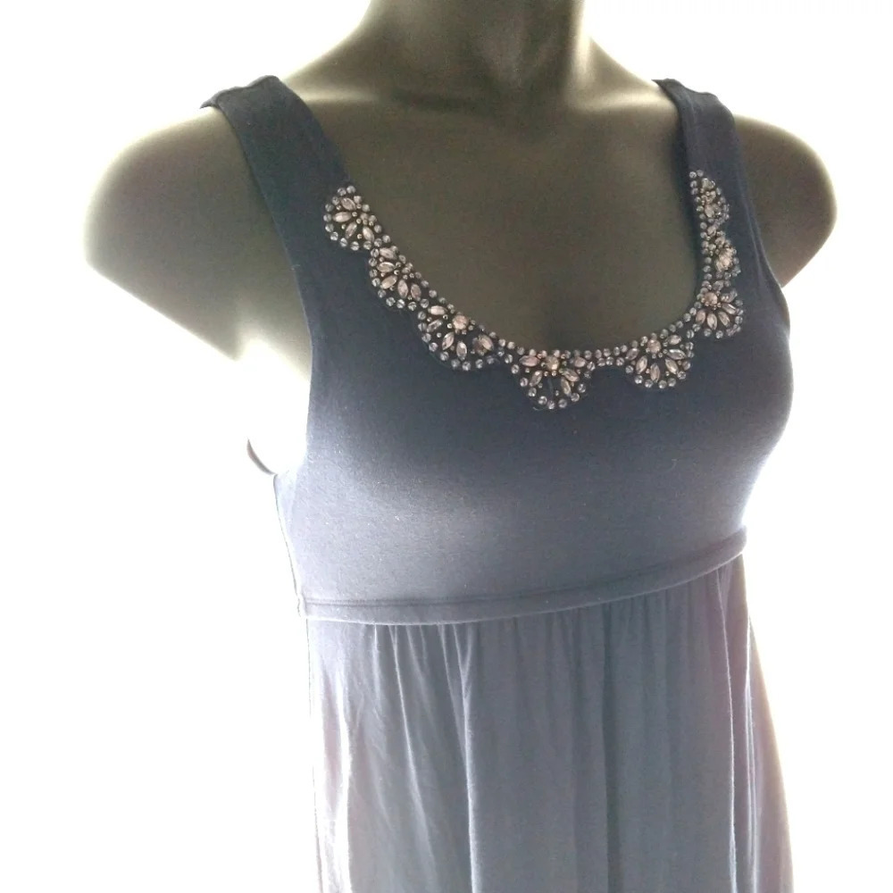 Ann Taylor Jeweled Babydoll Dress EUC โค๏ธ - Picture 3 of 12